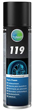 CM DESIGN TUNAP 119 - Schiuma per pneumatici da 500 ml, per il trattamento ottico degli pneumatici esposti, pulisce, cura e protegge i bordi degli pneumatici