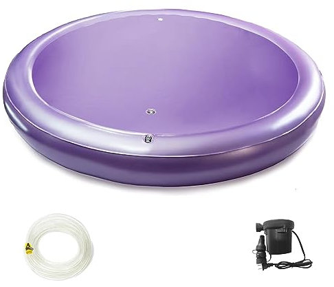 Youaide Runde Wasserbettmatratzen, konstante Temperatur, freier Durchfluss, volle Wellen-Matratzen, passend für Körperkurven, weiche Wasserbettmatratzen, für Erwachsene, ältere Menschen, Kinder (222,5