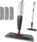 Floor Spray Mop Dry Wet Mop Kitchen Floor Cleaning Mop 360° Swivel Head Suitable for Cleaning Tile Laminate Hardwood Ceramic with 1 Replacement Pads, 700ML Refillable Bottle