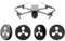 CERFFOOL Motorkappe für DJI AIR 3S AIR 3 MAVIC 3 PRO MAVIC 3 CLASSIC MAVIC 3 Aluminium-Schutzhülle Wasserdicht Motorabdeckung Schutzhülle Kratzfest Staubschutzschild Drohnen-Zubehör (Schwarz)