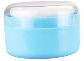Vaguelly 2uppsättning After-bath Powder Puff Box Med Sifter Lättanvänd Och Hållbar Förvaring Babypuder För Hem Och Resa