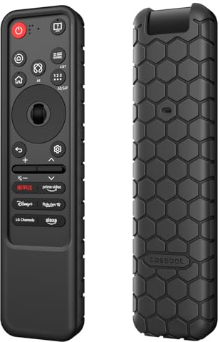 Fintie Funda para Mando LG MR25GA, Protector de Silicona para LG Smart TV C5 B5 G5 M5 Series Remote Control 2025, Negro