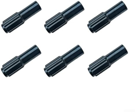 Lot de 6 vis de réglage de câble de changement de vitesse en aluminium pour une précision de changement de vitesse fine et une performance stable du câble (noir)