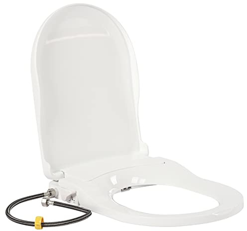 TFGXUE Asiento de inodoro para bidé, accesorio de limpieza delantera y trasera, accesorio de bidé para inodoro no eléctrico, diseño japonés, diseño de 3 agujeros, para inodoro de 4,5 a 6,4 pulgadas