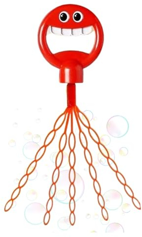 Giocattolo per bolle di sapone - Bastone per bolle di sapone con motivo animale, portatile, divertente, con 36 fori e materiale ABS, giocattolo creativo per giocare all'aperto, estate