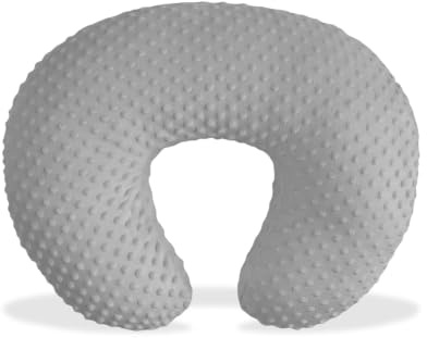Nursing Pillow Cover for Breastfeeding, Baby Feeding Pillowcase, Infant Feeding Support Pillow Cover Feeding, Soft Nursing Pillows Case for Newborn Infant (Gray)