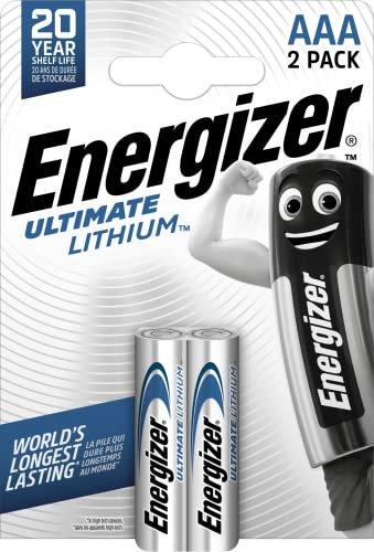 Energizer Lithium AAA Battery, Pack of 2