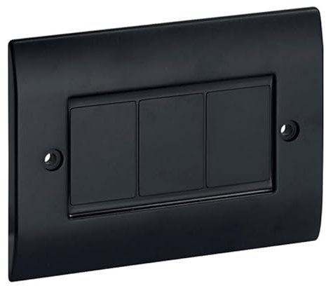 PC 83 A Placca Copriscatola per canali TBA-TBN-TCN, Nero Ardesia - BOCCHIOTTI B04302