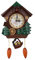 Reloj de Cuco, Reloj de Pared de Cuco, Reloj de péndulo Retro Tradicional de la casa de la Selva Negra Antigua Decoración de Pared Bird House Cuckoo Salón Apartamento Cuco Vintage 32 cm