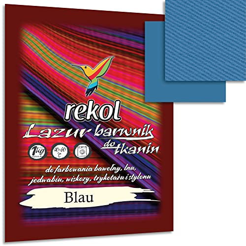 Wohnkult 18 g Textilfarbe Lazur Stofffarbe Färben Nachfärben 15 Auswahl (Blau)