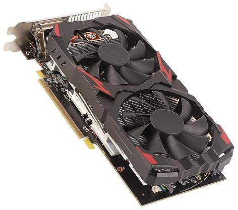 SUNGOOYUE RX 580 Graphics Card, 8GB GDDR5 256bit 2 Cooling Fans PCI Express 3.0 Gaming Graphics Card for 3D CAD CAM Video Picture Editing Gaming
