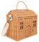BEIJIALY Rattan-Aufbewahrungskorb-Tasche, Niedliche Handgewebte Hausform-Tasche, Multifunktionale Umweltfreundliche Umhängetasche, Strandhandtasche für Jungen und Mädchen, Fotografie