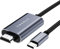 TEKRAT USB C To HDMI Cable 2m, UHD 4K@60Hz, 1080p@240Hz, Thunderbolt 3 HDMI to USB C Adapter Compatible with iPhone 16, Macbook Pro/Air, iPad Pro/Air/Mini, Samsung Galaxy S24/S23/S22 etc.