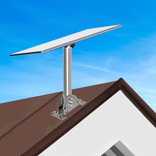 Starlink - Soporte para techo Gen 3, kit de montaje ajustable de 360°, soportes Starlink de aleación de aluminio para plato estándar Gen 3/V3, incluye adaptador de tubo Gen3, soporte de poste Star