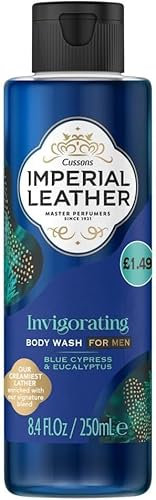 Imperial Leather Invigorating Shower Gel | Blue Cypress & Eucalyptus | Signature Oil Blend for Soft & Refreshed Skin | Pack of 6 x 250ml