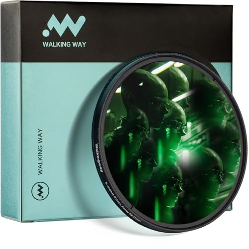 WalkingWay Filtro Prisma 8 Repetición 67mm Vidrio Óptico Anamórfico para Cámaras – Efectos Fotográficos Sutiles con Repetición Fractal y Tecnología de Flexión Lumínica