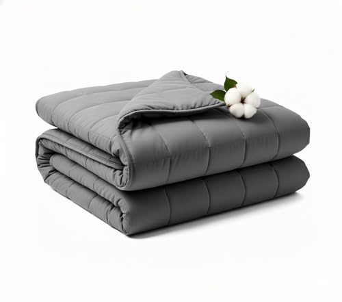 Weighted Blanket 15lbs 60x80, Weighted Blankets for Adults, Cooling Weighted Blanket for Sleeping, Machine Washable Soft & Breathable All-Season Comfort & Premium Glass Beads(60 x 80 15 lbs)