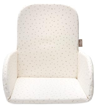 Jollein Reductor de Asiento para Trona - Leafy Dreams - para Trona Antilop - Fácil de Limpiar - Cojín Reductor de Asiento para Trona - 27 x 27 x 2 cm