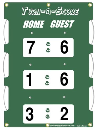 Oncourt Offcourt Turn-a-Score - Tennis Score Keeper/Attaches to Net/New UV Protection