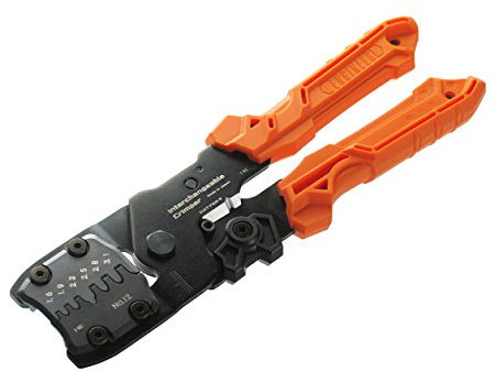 Precision Universal-Crimpzange mit austauschbaren Schneideisen (Größe M) Handliches Crimpwerkzeug Hergestellt in Japan ENGINEER pad-12