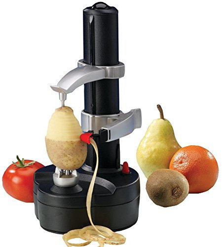 éplucheur de fruits et légumes en acier inoxydable électrique économe Fruits Pomme éplucheur de pommes de terre Schneider – Pèle automatique noir