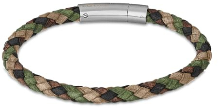Lotus Style LS2141-2/4 Bracciale da uomo in pelle, No aplica, Argento, zirconia blu