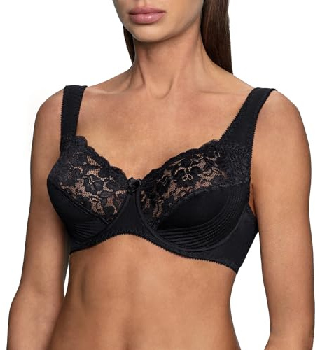 frugue Soutien-Gorge avec Armature Grande Taille Minimiseur Noir FR 95D