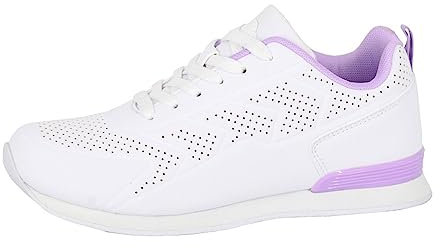 Dek T755G-4 Fluke, Womens Bowling Shoes EVA Sole White Size 4 UK