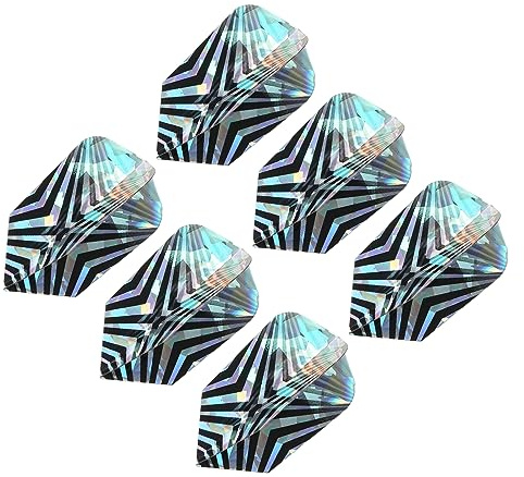 PATIKIL Slim Flèche Ailettes, 6 Paquet Pet Unique Conception Flèche Accessoires pour Acier Pointe Flèche et Douce Pointe Fléchettes, V-formé Motif