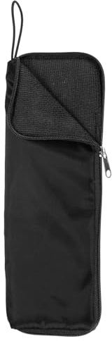 QUARKZMAN Sac pour Parapluies Mouillés 26 x 10 cm Housse Parapluie Pliant de Protection Réversible en Fibre Ultrafine, Étui Portable et Étanche pour Voyage Maison Extérieur, Noir