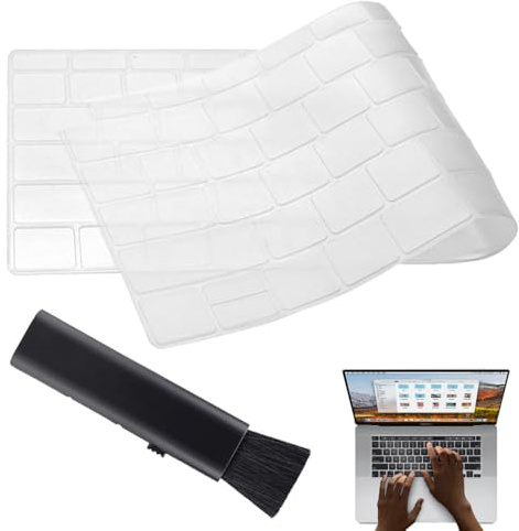 VONJUMA Cubierta Del Teclado Compatible Con Macbook Air/Pro A1369/A1466/A1278/A1286/A1425/A1502/A1398 Eu Diseño Con 1 Cepillo De Limpieza