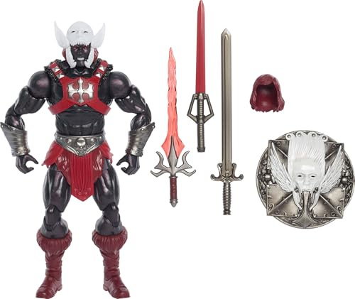 Masters of the Universe Masterverse - He-Man Anti-Eternia, action figure deluxe da collezione con 30 articolazioni, parti o armature intercambiabili incluse, 6+ anni, JHJ79