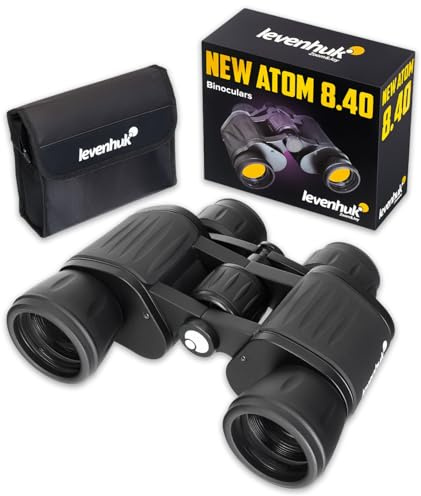 Levenhuk New Atom 8 x 40 — Proffesionell, kraftfull kikare för vuxna, med BaK4-prismor och FMC-lins, långdistans för fågelskådning, vandring och jakt, vattentät