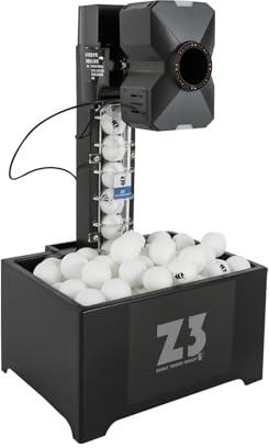 GGTYURTM Automatisk bordtennis bollmaskin, Ping Pong Ball maskin | Bordtennisrobot med fjärrkontroll, 100 bollar och nät, 10 lägen programmerbara för gym, skolor och träning