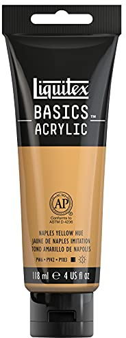 Liquitex Basics Acrylic, 118 ml Tube - Naples Yellow Hue
