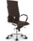 VERSEE Premium Echt-Leder Chefsessel Montreal in Braun - Ergonomischer Designstuhl für Büro und Home-Office - Sitzhöhe 46-52cm - Belastbar bis 150kg