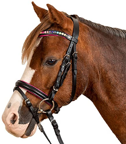 WALDHAUSEN Star Trensenzaum Pinky, SH, schwarz