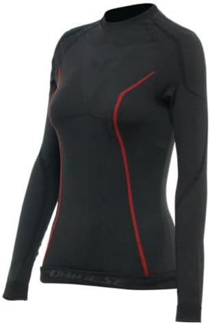 Dainese Women's 2049100023-l/Xl_8051019699848 Thermo-Ski-Trikot, atmungsaktive Langarm-Basisschicht, Schwarz/Rot, L