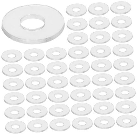 CIYODO Rondelle Trasparenti in Vinile M4x10x1mm Guarnizioni Piatte Per Viti Maniglie Doccia Anti-allentamento Set Da 500 Pezzi Guarnizione Di Tenuta Resistente Uso Domestico