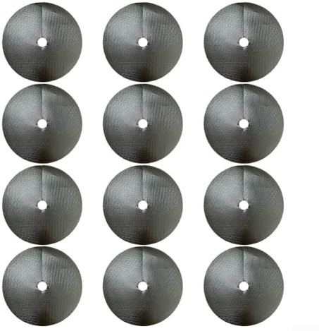 Feeshoppher Tappetino protettivo per pacciamatura per alberi, 12 pezzi, anti-erba, giardino, paesaggio, copertura per radici, disco per piante, protezione per piante, tappetino per erba per frutteto