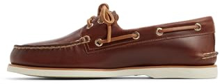 Sperry Mens Authentic Gold Cup Scarpe da Barca in Pelle, Marrone Chiaro, 42 EU