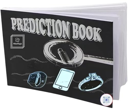 MilesMagic Magician's Prediction Book Gimmick | Mind Reading Flip Book Revelation | Real Choice Revealing Close Up Mentalism Street or Stage Magic Trick, V2