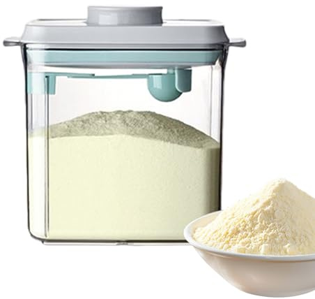 Biberon de Voyage Portable - Conteneur Hermétique 1700 ml Pour Aliments Et Lait,Conservation Avec Cuillère Doseuse - Pour Chambre D'Voyage Cuisine Maison