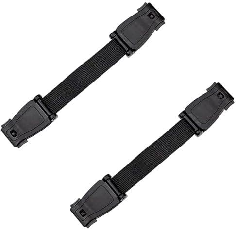 2 Piezas Clip Cinturón Silla Bebé, Bloqueo Cinturón Seguridad Niños y Pinza de Seguridad para Asiento de Coche, Protector de Hebilla Universal para Sillas Infantiles, Negro