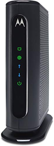 MOTOROLA 8x4 Cable Modem, Model MB7220, 343 Mbps DOCSIS 3.0, Certified by Comcast XFINITY, Time Warner Cable, Cox, BrightHouse, and More (No Wireless)