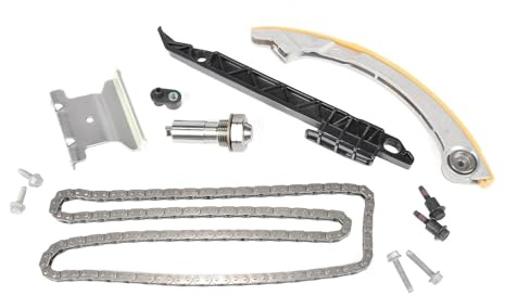 GM Genuine Parts 12680750 Timing Chain Kit with Tensioner, Guides, Nozzle, Seal, and Bolts