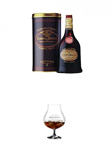 Cardenal Mendoza CARTA REAL spanischer Brandy 0,7 Liter + Cardenal Mendoza Glas 1 Stück