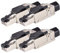 VESVITO 4x CAT 7 RJ45 Stecker 10 GBit/s Netzwerkstecker werkzeuglos PoE für CAT8 CAT7A CAT7 CAT6A Netzwerkkabel, Verlegekabel, Installationskabel, AWG 22-24, LAN Kabel Crimpstecker