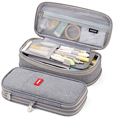 EASTHILL Pencil Case Big Pen Case Office College Large Storage Bag Pouch Holder Box Organizer for Student