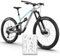 unleazhed Bike Protection BP01 S Frame Serfaus White Glossy |Rahmenschutzfolie für Mountainbikes | Made in Germany | 10 -teiliges Rahmenschutz-Set | extrem reißfest